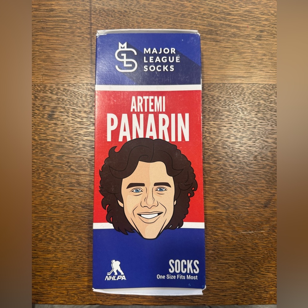 ARTEMI PANARIN NHL NEW YORK RANGERS SOCKS ONE SIZE FITS MOST NWT